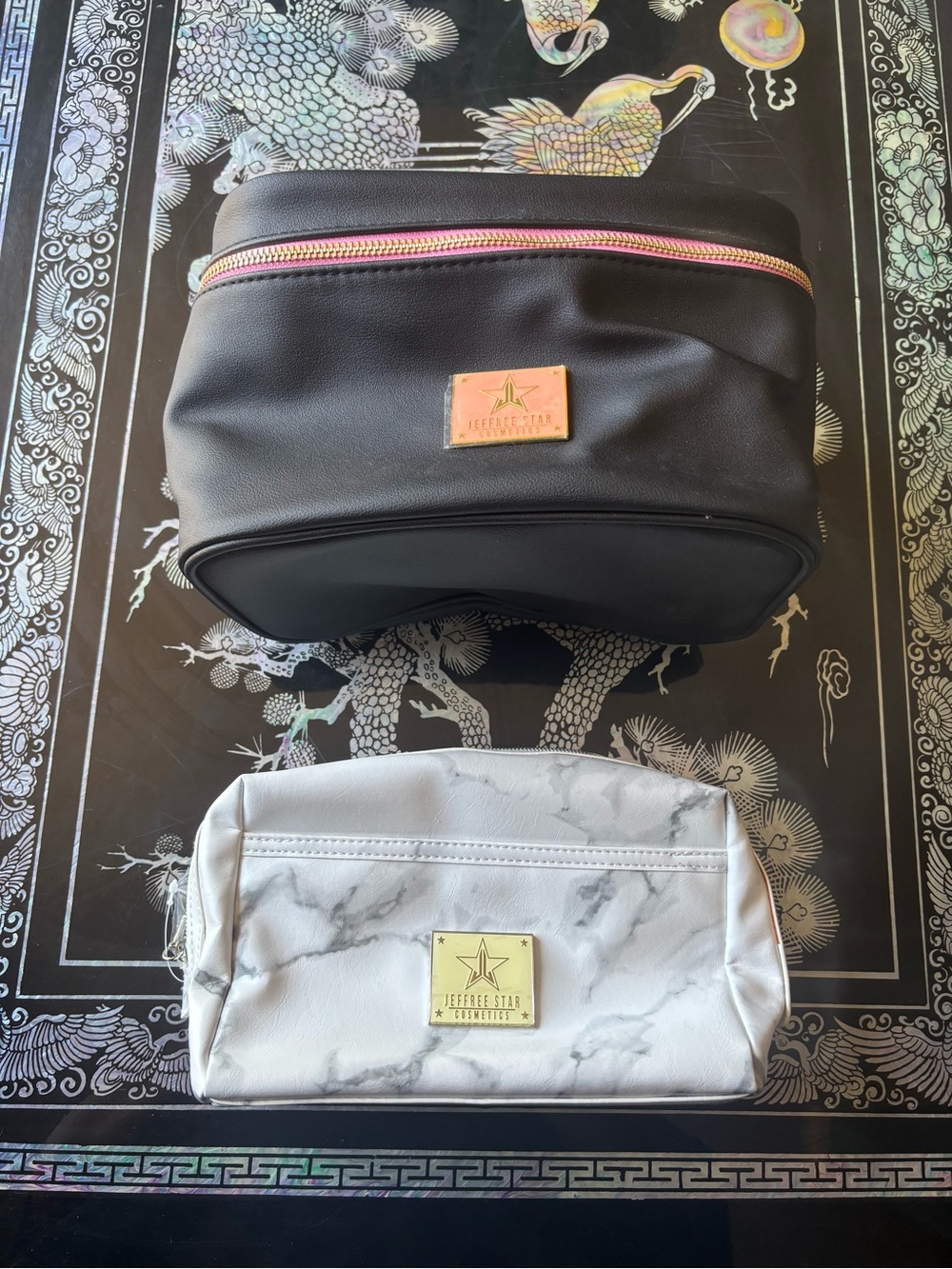 NWT Jeffree Star cosmetics makeup bag bundle of 2.